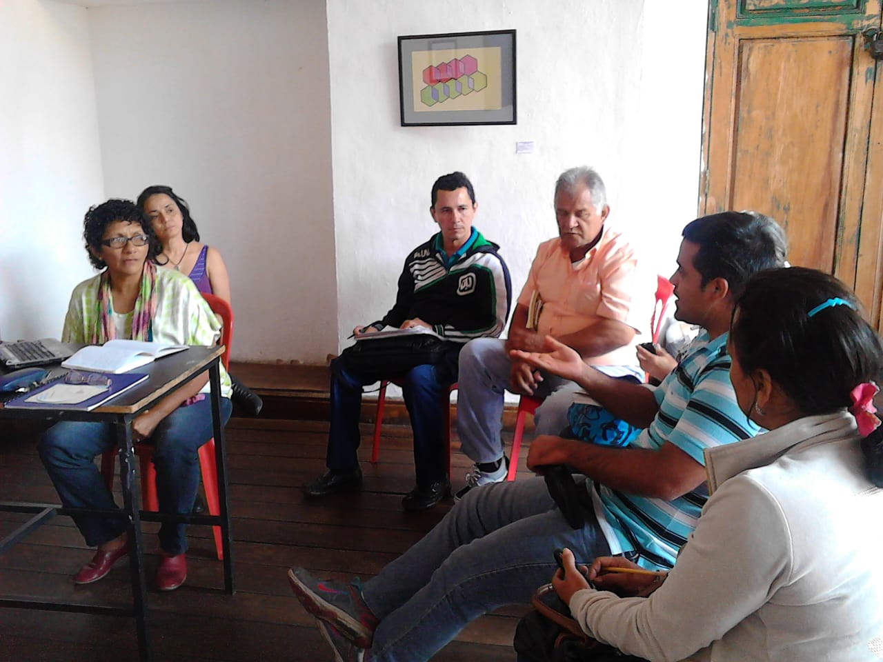 Conversación con actores territoriales.